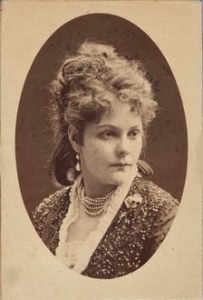Portrait of pianist and composer Sophie Menter (1846-1918) , 1893. Creator: Mieczkowski, Jan (1830-1889)