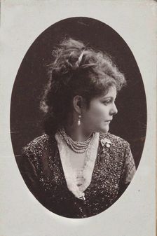 Portrait of pianist and composer Sophie Menter (1846-1918) , 1893. Creator: Mieczkowski, Jan (1830-1889)