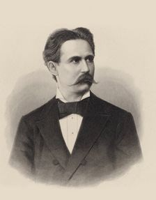 Portrait of pianist and composer Xaver Scharwenka (1850-1924) , c. 1880. Creator: Anonymous