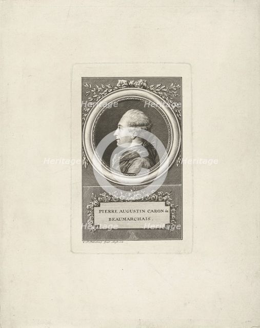 Portrait of Pierre-Augustin Caron de Beaumarchais (1732-1799), 1778.