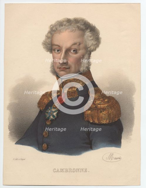 Portrait of Pierre Cambronne (1770-1842), 1835. Artist: Anonymous  