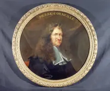 Portrait of Pierre Corneille (1606-1684), dramatic poet, c1680. Creator: Francois Sicre