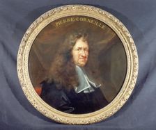 Portrait of Pierre Corneille (1606-1684), dramatic poet, c1680. Creator: Francois Sicre