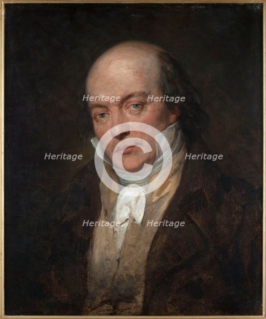 Portrait of Pierre-Jean de Béranger (1780-1857), 1828. Creator: Scheffer, Ary (1795-1858).