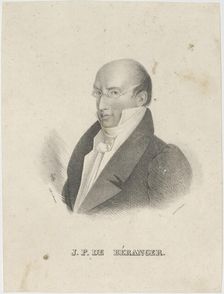 Portrait of Pierre-Jean de Béranger (1780-1857). Creator: Brandt, Cäcilie (active 1820-1840s)