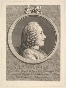 Portrait of Pierre-Jean Mariette, 1765. Creator: Augustin de Saint-Aubin