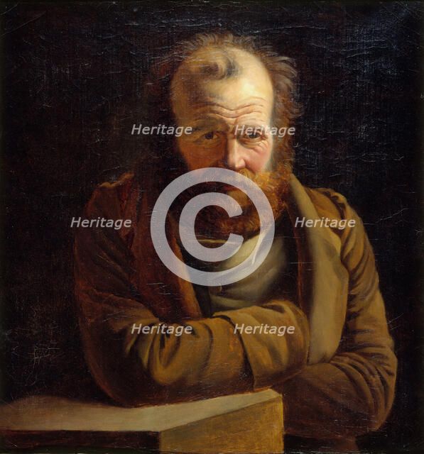 Portrait of Pierre-Joseph Proudhon (1809-1865), ca 1860. Creator: Anonymous.