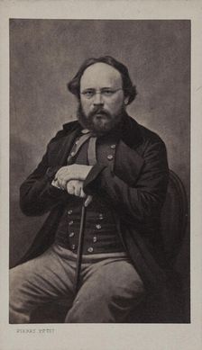 Portrait of Pierre-Joseph Proudhon (1809-1865), ca 1860. Creator: Petit, Pierre (1598-1677)