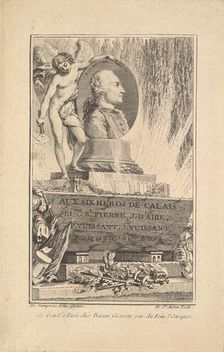 Portrait of Pierre Laurent de Belloy, ca. 1765. Creator: Augustin de Saint-Aubin