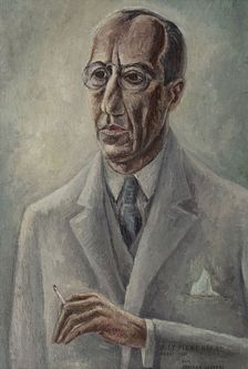 Portrait of Piet Mondrian, 1931. Creator: Lubbers, Adriaan (1892-1954)