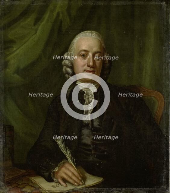 Portrait of Pieter Meijer, Publisher and Bookseller in Amsterdam, 1750-1781. Creator: Hendrik Pothoven.