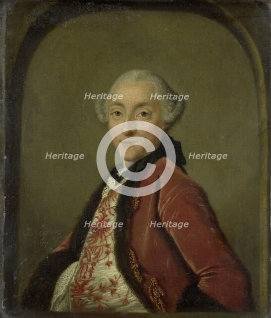 Portrait of Pieter Nicolaas Rendorp, Amsterdam Brewer, 1756. Creator: Tibout Regters.