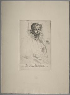 Portrait of Pieter Brueghel. Creator: Anthony van Dyck (Flemish, 1599-1641)