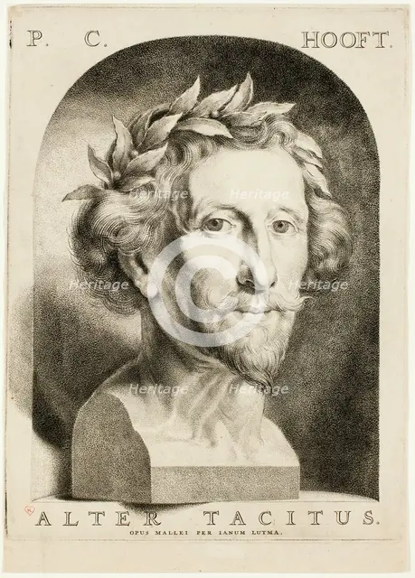 Portrait of Pieter Cornelisz. Hooft, 1669/81. Creator: Janus Lutma.