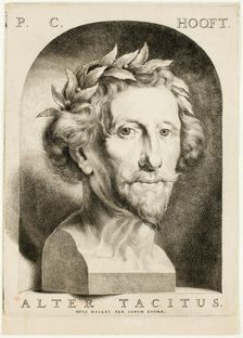 Portrait of Pieter Cornelisz. Hooft, 1669/81. Creator: Janus Lutma