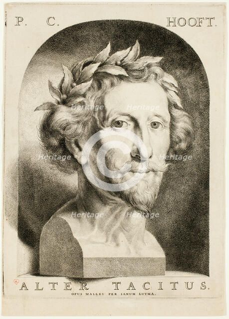 Portrait of Pieter Cornelisz. Hooft, 1669/81. Creator: Janus Lutma.