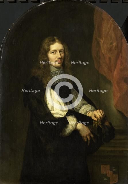 Portrait of Pieter de Graeff (1638-1707), lord of Zuid-Polsbroek, Purmerland, and Ilpendam. Alderman Creator: Gaspar Netscher.