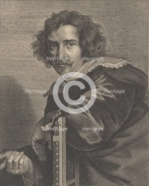 Portrait of Pieter de Jode the Younger, 1606-74. Creator: Pieter de Jode II.