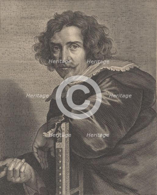 Portrait of Pieter de Jode the Younger, 1606-74. Creator: Pieter de Jode II.