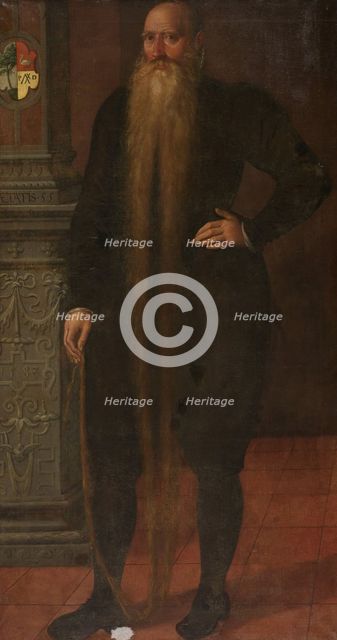 Portrait of Pieter Dircksz, called Long Beard, Council Member of the Orphan Chamber in Edam, 1583. Creator: Aert Pietersz..