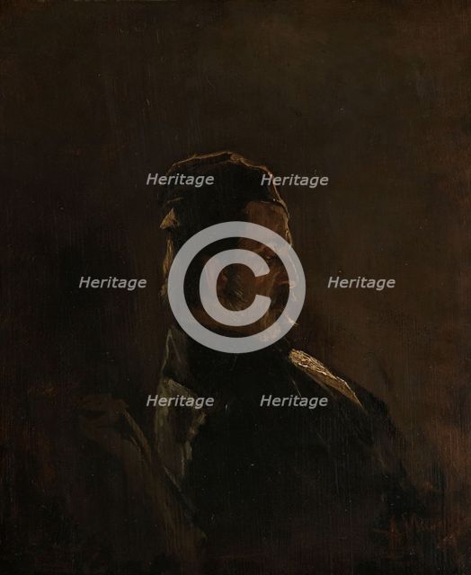 Portrait of Pieter Frederik van Os, Painter, 1855. Creator: Anton Mauve.