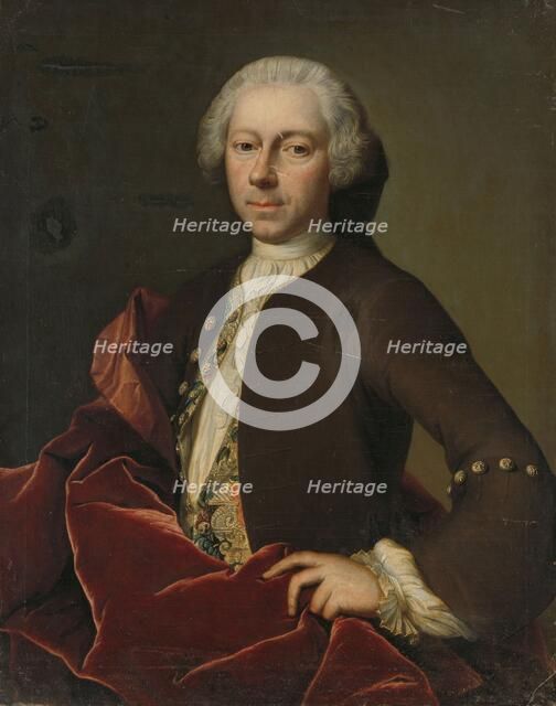 Portrait of Pieter Parker, Alderman, Burgomaster and Councilor of Goes, 1742. Creator: B. Monmorency.