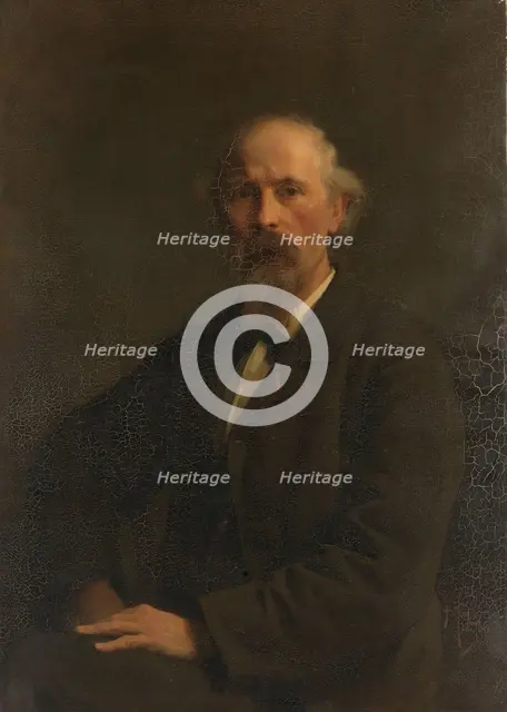 Portrait of Pieter Stortenbeker (1828-1898), painter, c.1884.  Creator: Pieter de Josselin de Jong.