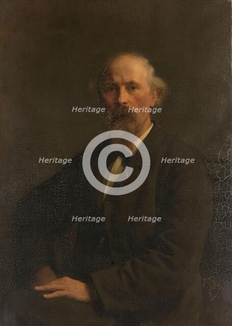 Portrait of Pieter Stortenbeker (1828-1898), painter, c.1884.  Creator: Pieter de Josselin de Jong.