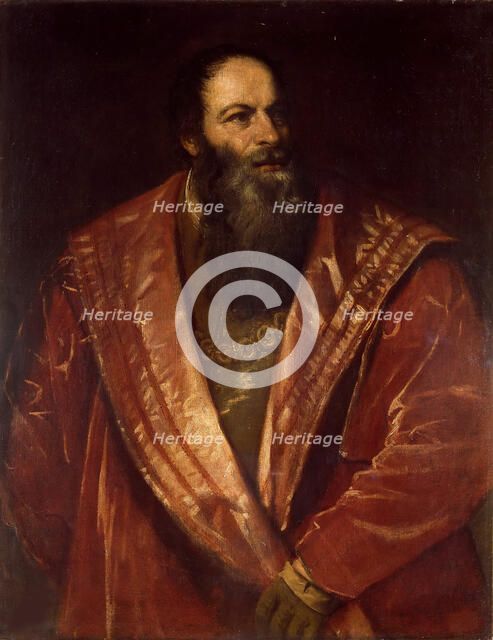 Portrait of Pietro Aretino, 1545. Creator: Titian (1488-1576).