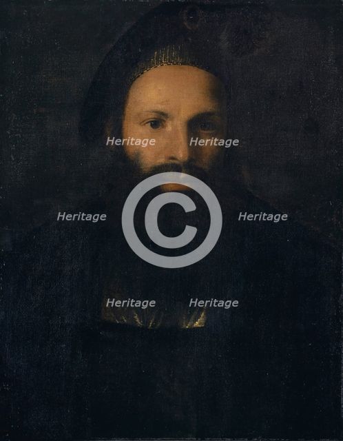 Portrait of Pietro Aretino, 1527. Creator: Titian.