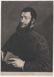 Portrait of Pietro Aretino, ca. 1655-1660. Creator: Cornelis van Dalen II