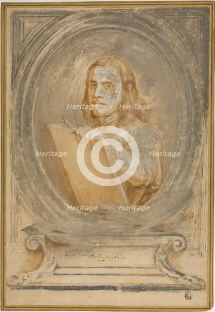Portrait of Pietro Testa, after c. 1645. Creator: Unknown.