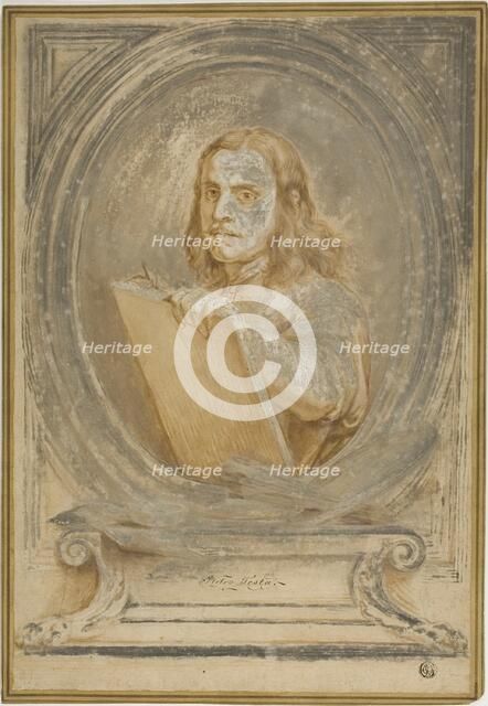 Portrait of Pietro Testa, after c. 1645. Creator: Unknown.
