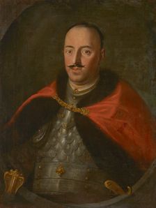Portrait of Piotr Dembinski Nieczuja Coat of Arms (1660-1734), Castellan of Biecz, between 1670-1700 Creator: Unknown