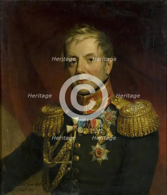 Portrait of Piotr Konovnitsyn (1764-1822), 1821. Creator: George Dawe.