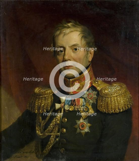 Portrait of Piotr Konovnitsyn (1764-1822), 1821. Creator: George Dawe.