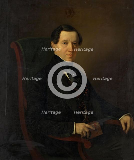 Portrait of Piotr N. Kobylinsky (1785-1850), 1849. Creator: Morten Thrane Brunnich.