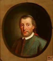 Portrait of Piotr Tomicki (1464-1535) Lodzia Coat of Arms, Bishop of Krakow..., after 1785. Creator: Friedrich Kloss