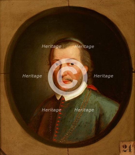 Portrait of Piotr Tomicki (1464-1535) Lodzia Coat of Arms, Bishop of Krakow..., after 1785. Creator: Friedrich Kloss.