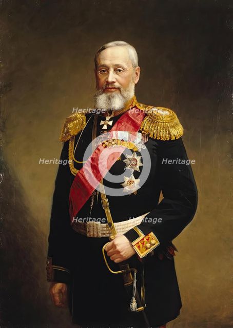 Portrait of Piotr Vannovsky, 1889. Creator: Alexander Fedorovich Pershakov.