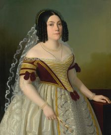 Portrait of Piroska Radvanská, 1846. Creator: Jozef Bozetech Klemens