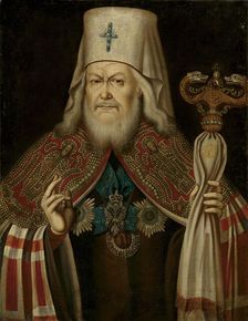 Portrait of Plato II (Levshin), the Metropolitan of Moscow (1737-1812), 2nd Half of the 18th cen.. Creator: Anonymous