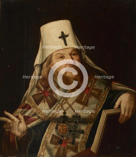 Portrait of Plato II (Levshin), the Metropolitan of Moscow (1737-1812), 2nd Half of the 18th century Creator: Anonymous.