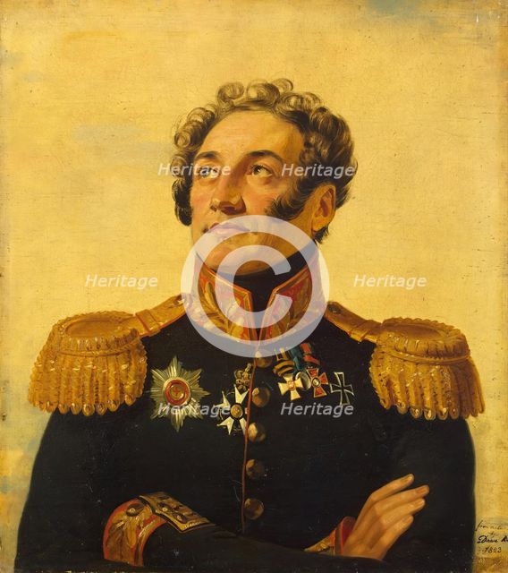 Portrait of Platon I. Kablukov (1781-1835) (1st), 1823. Creator: George Dawe.