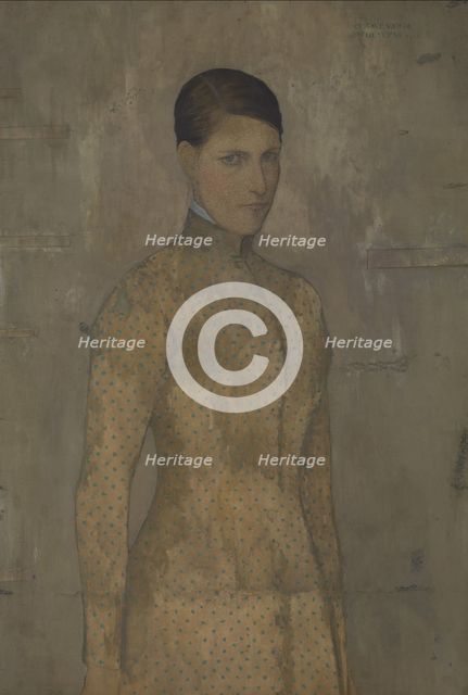Portrait of Prudence De Schepper, 1910. Creator: Van de Woestyne, Gustave (1881-1947).