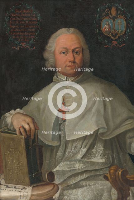 Portrait of Prelate Andrej Sauberer, 1766. Creator: Johann Lucas Kracker.