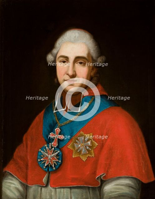 Portrait of Primate Michal Jerzy Poniatowski, 1784-1791. Creator: Unknown.