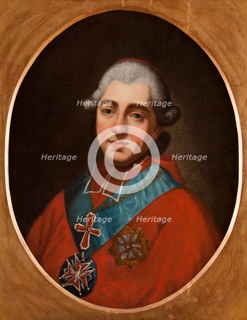 Portrait of Primate Michal Jerzy Poniatowski (1736-1794), between 1785-1790. Creator: Antoni Brygierski.