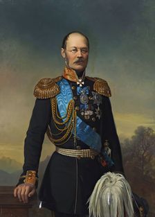 Portrait of Prince M.D. Gorchakov, 1871. Creator: Georg von Bothmann