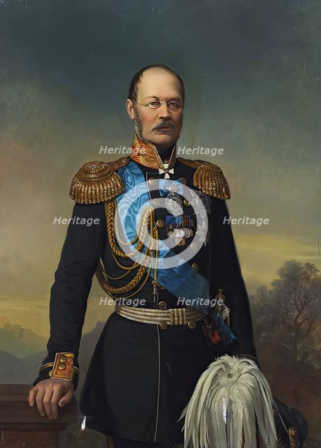 Portrait of Prince M.D. Gorchakov, 1871. Creator: Georg von Bothmann.